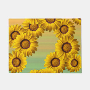 Gelbe Blumen im Frühling Fußmatte