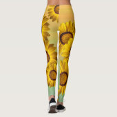 Gelbe Blumen im Frühling Leggings (Rückseite)
