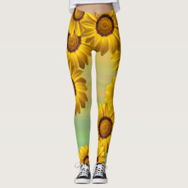 Gelbe Blumen im Frühling Leggings