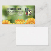 Gelbe Blumen im Garten | Landschaftsgärtnerei Visitenkarte (Vorne/Hinten)