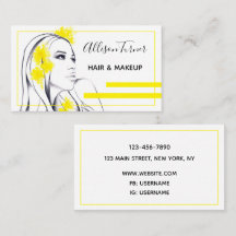 Gelbe Blumen im Haar Elegant Makeup Künstlerin