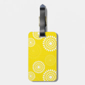 Gelbe Blumen im Sommer Gepäckanhänger (Rückseite vertikal)
