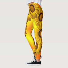 Gelbe Blumen im Sonnenlicht Leggings