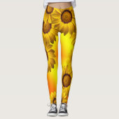 Gelbe Blumen im Sonnenlicht Leggings (Vorderseite)