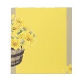 Gelbe Blumen im Taskleistensymbol Notizblock (Vorderseite)