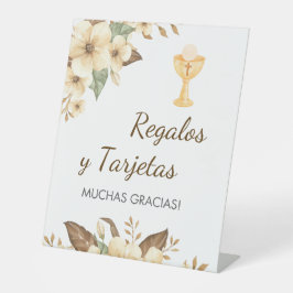 Gelbe Blumen in der ersten Kommune Spaniens Sockelschild