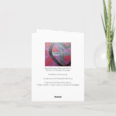 GELBE BLUMEN IN EINER VASE KARTE (Rückseite)