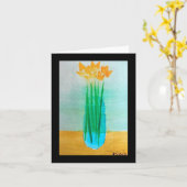 GELBE BLUMEN IN EINER VASE KARTE (Gelbe Blume)