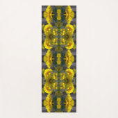 Gelbe Blumen in Sonnenschein Abstrakt Yogamatte (Vorderseite)