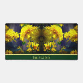 Gelbe Blumen in Sonnenschein Personalisiert Schreibtischunterlage (Vorderseite)