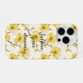 Gelbe Blumen iPhone Hülle (Rückseite (Horizontal))