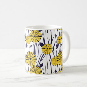 Gelbe Blumen Kaffeetasse