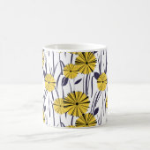 Gelbe Blumen Kaffeetasse (Mittel)
