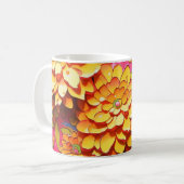 Gelbe Blumen Kaffeetasse (Vorderseite Links)