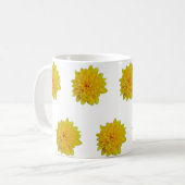 Gelbe Blumen Kaffeetasse (Vorderseite Links)