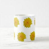 Gelbe Blumen Kaffeetasse (Mittel)