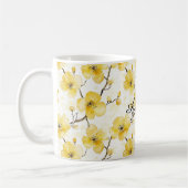 Gelbe Blumen Kaffeetasse (Links)