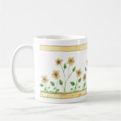Gelbe Blumen Kaffeetasse (Links)