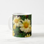 Gelbe Blumen Kaffeetasse (Vorderseite Links)