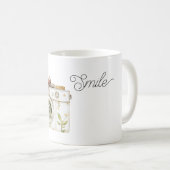 Gelbe Blumen Kamera Bogen Kaffeetasse (VorderseiteRechts)