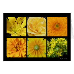 Gelbe Blumen-Karte