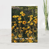 Gelbe Blumen Karte (Vorderseite)