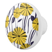 Gelbe Blumen Keramikknauf (Rechts)