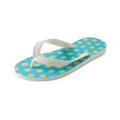 Gelbe Blumen Kinderbadesandalen (Schrägansicht)