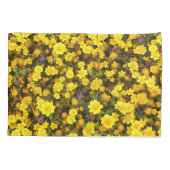 Gelbe Blumen Kissenbezug (Rückseite)