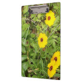 Gelbe Blumen Klemmbrett (Links)