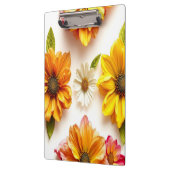 gelbe Blumen Klemmbrett (Links)