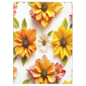 gelbe Blumen Klemmbrett (Rückseite)