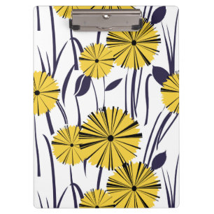 Gelbe Blumen Klemmbrett