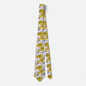 Gelbe Blumen Krawatte (Vorderseite)