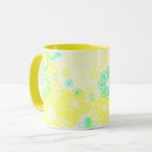 GELBE BLUMEN KÜCHE TASSE SETS (Vorderseite Links)