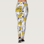 Gelbe Blumen Leggings (Rückseite)