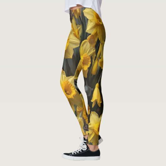 Gelbe Blumen Leggings (Links)