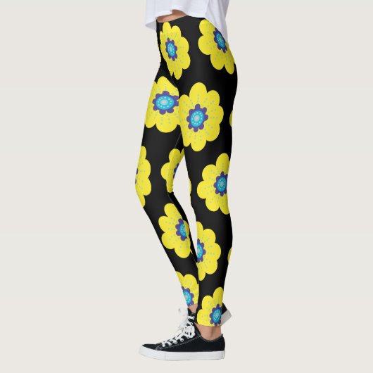 Gelbe Blumen  Leggings (Links)