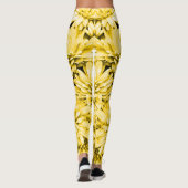 Gelbe Blumen-Leggings Leggings (Rückseite)