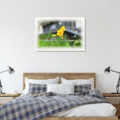 Gelbe Blumen Leinwanddruck (Insitu (Schlafzimmer))