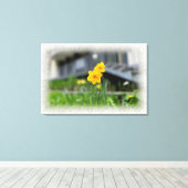 Gelbe Blumen Leinwanddruck (Insitu (Holzboden))