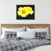 gelbe Blumen Leinwanddruck (Insitu (Schlafzimmer))