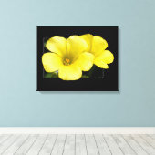 gelbe Blumen Leinwanddruck (Insitu (Holzboden))