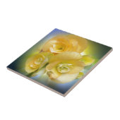 gelbe Blumen leuchten Fliese (Seite)