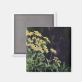 Gelbe Blumen Magnet (Vorderseite/Rückseite)