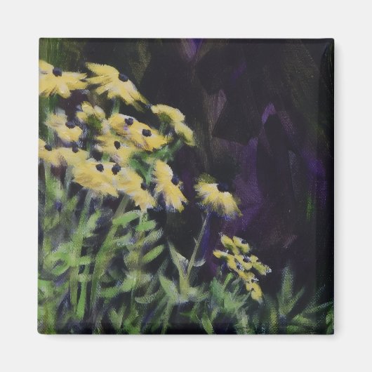 Gelbe Blumen Magnet (Vorne)