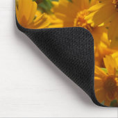 Gelbe Blumen-Mausunterlage Mousepad (Ecke)