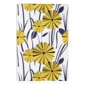 Gelbe Blumen Mini Klemmbrett (Rückseite)
