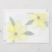 Gelbe Blumen Mitteilungskarten (Vorderseite)