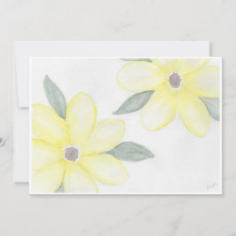 Gelbe Blumen Mitteilungskarten